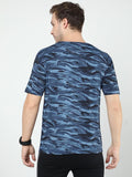 Men's Cotton Printed Half Sleeves Mens Round Neck T-Shirt