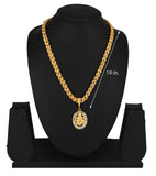 Luxurious Men's Gold Plated Pendant With Chain Vol 6 Jewellery