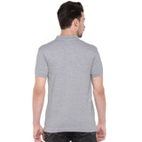 Mens Cotton Blend Solid Half Sleeves Polo T-Shirt