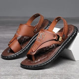 Men's Casual Synthetic Leather Sandal Footwear