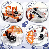 Kids Astronaut Spaceship Track Set - Outer Space Toy Set for Kids
