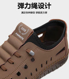 Men's Stylish Laser Cut Tan Casual Shoes Footwear