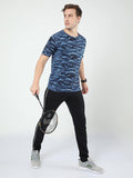 Men's Cotton Printed Half Sleeves Mens Round Neck T-Shirt