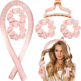 Women Satin Heatless Hair Curler Set Accessories