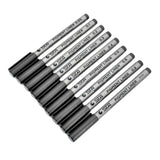 Kids 9 Sizes Fine Tip Permanent Marker Pen Sketch Drawing Signature Writing Pen Office School Stationery Crafts