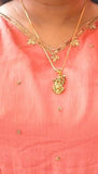 Gold Plated Ambe Mataji Pendant with Chain Jewellery