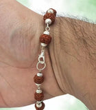 Rudraksha Bracelet Silver Plated Jewellery